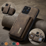 Stylist Leather Magnetic iPhone Case with Wallet Holder - HoHo Cases