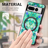 Colorful Leather Google Pixel Case with Magnetic Holder - HoHo Cases