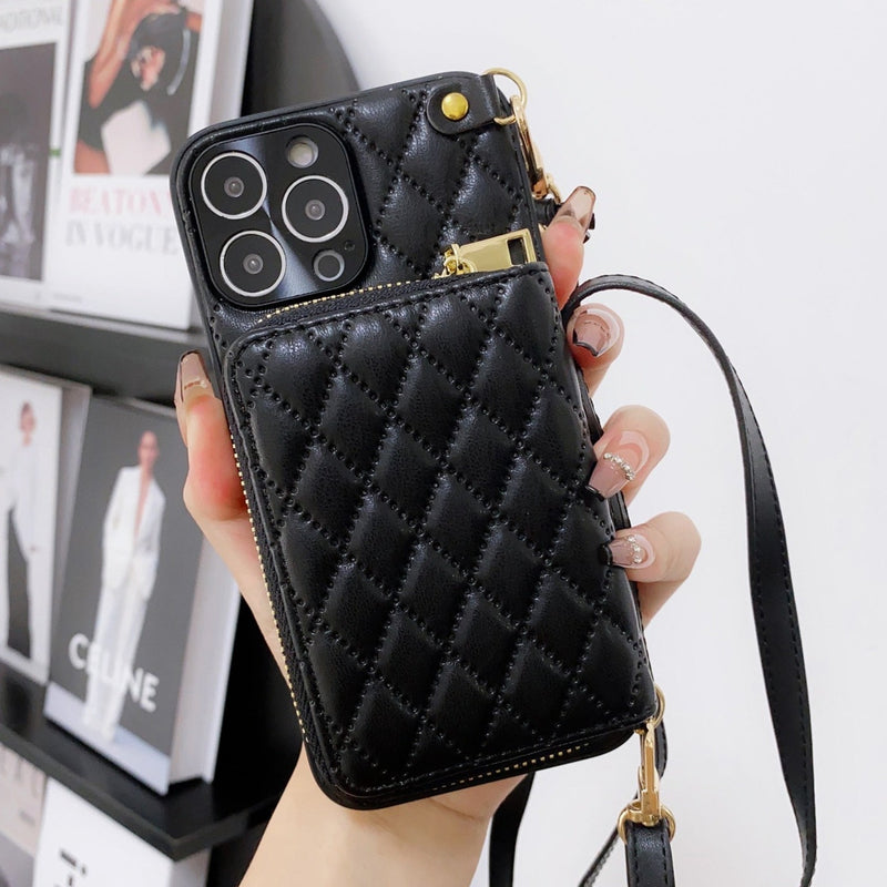 Zipper Wallet Leather iPhone Case - HoHo Cases