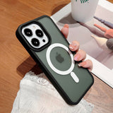 Classic Magsafe Translucent iPhone Case - HoHo Cases For iPhone 14 / Black