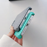 Braided Pattern Leather iPhone Case - HoHo Cases