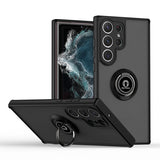 Magnetic Ring Matte Samsung Galaxy Case - HoHo Cases Samsung Galaxy S20 / Full Black