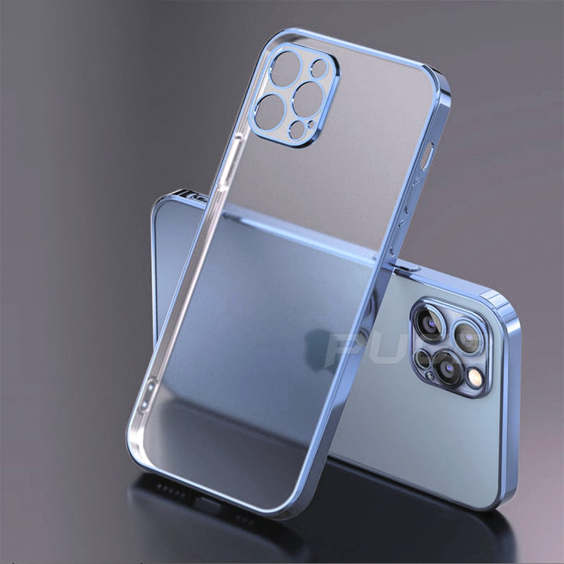 Plating Matte Transparent iPhone Case - HoHo Cases