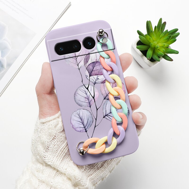 Cartoon Print Wrist Chain Google Pixel Case - HoHo Cases Google Pixel 7 (5G) / E2