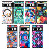 Colorful Leather Google Pixel Case with Magnetic Holder - HoHo Cases