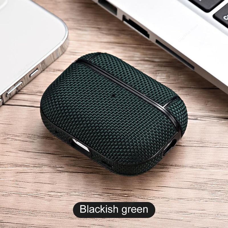 Waterproof Nylon Cloth AirPods Cover - HoHo Cases For Airpods Pro 2 / Dark Green