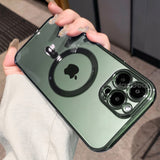 Luxury Plating Magsafe iPhone Case - HoHo Cases For iPhone 13 / Classic Green