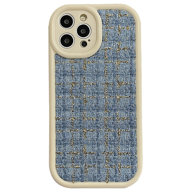 Fashionable Embroidery Plush iPhone Case - HoHo Cases For iPhone 11 / Blue