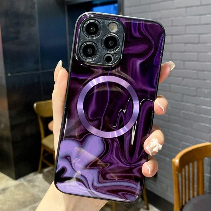 Luxury Marble MagSafe iPhone Case - HoHo Cases For iPhone 11 / D