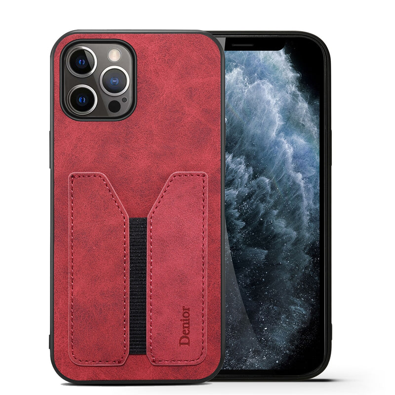 Leather Pocket Wallet iPhone Case - HoHo Cases For iPhone 13 Pro Max / Red