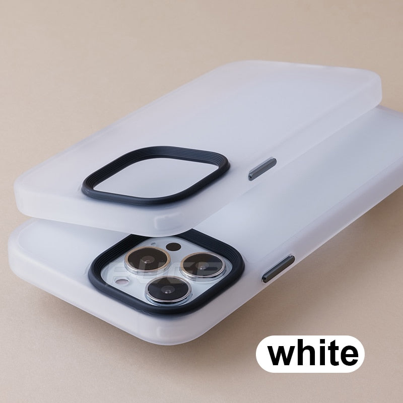 Luxury Shockproof Clear iPhone Case - HoHo Cases For iPhone 11 / White
