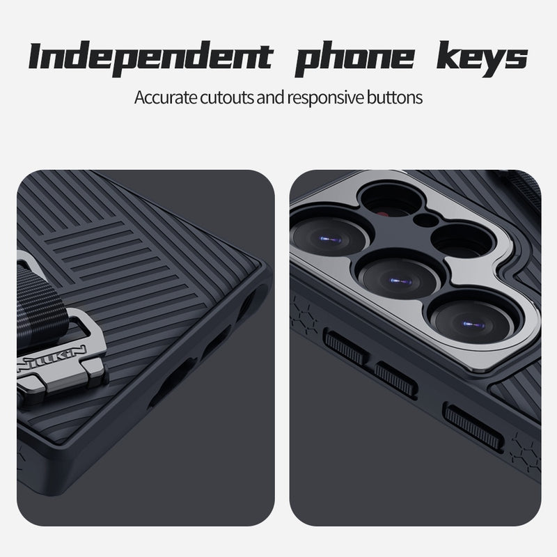 Metal-Lens Frame Luxury Strap Samsung Galaxy 23 Case - HoHo Cases
