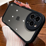 Transparent Solid Shockproof iPhone Case - HoHo Cases For iPhone 14 / Black