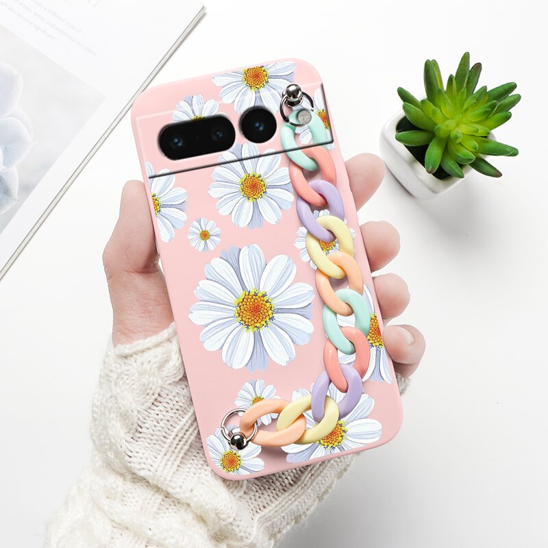 Cartoon Print Wrist Chain Google Pixel Case - HoHo Cases Google Pixel 7 (5G) / K1