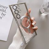 Luxury Clear Plating MagSafe Samsung Galaxy Case - HoHo Cases