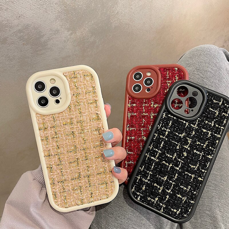 Fashionable Embroidery Plush iPhone Case - HoHo Cases
