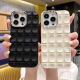 Electroplated Concave Grid iPhone Case - HoHo Cases