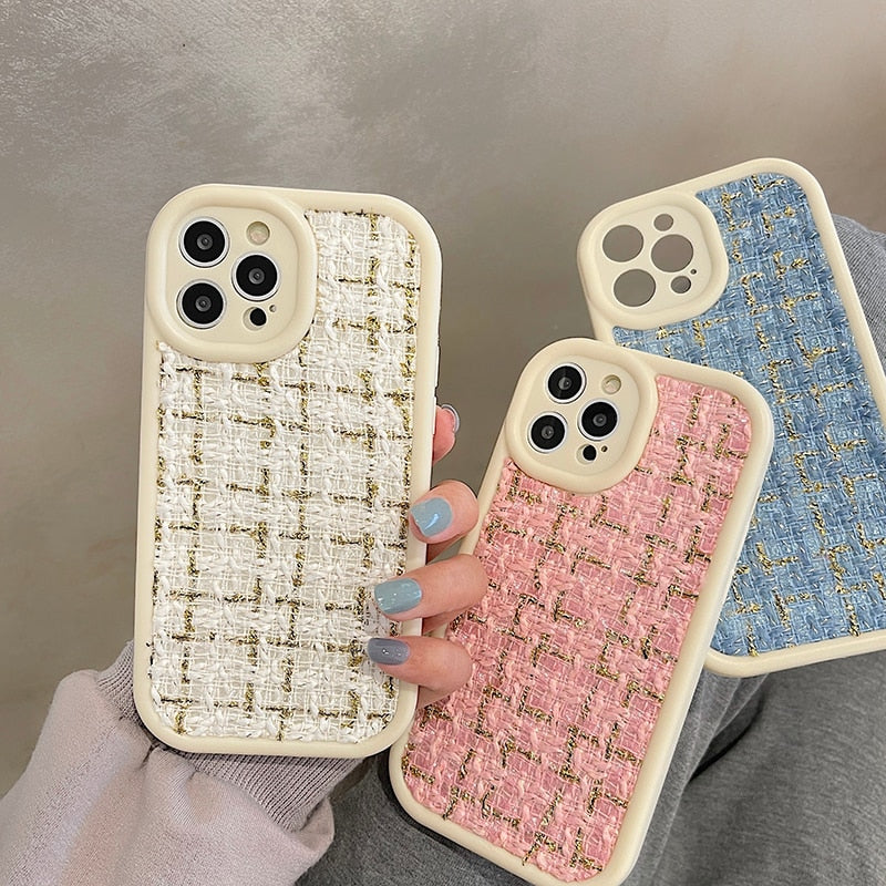 Fashionable Embroidery Plush iPhone Case - HoHo Cases