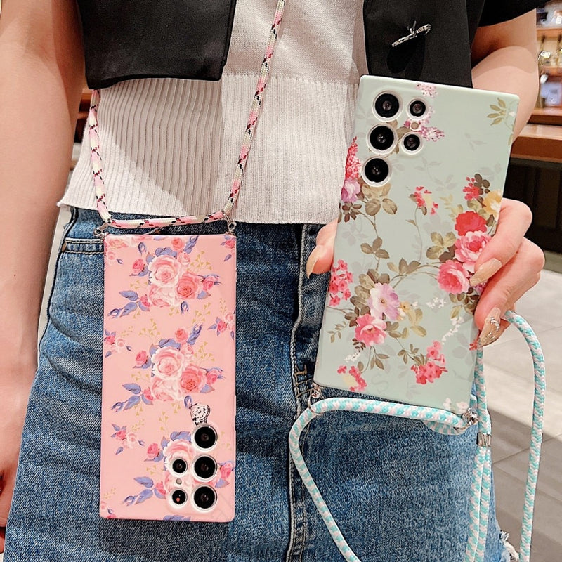 Flowers Wrist Bracelet Samsung Galaxy Case - HoHo Cases