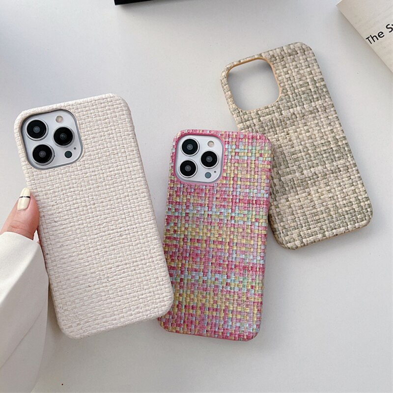 Braided Pattern Leather iPhone Case - HoHo Cases