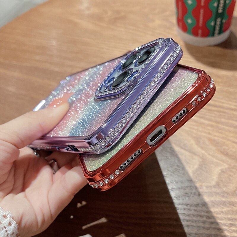 Glitter Rainbow Gradient iPhone Case - HoHo Cases