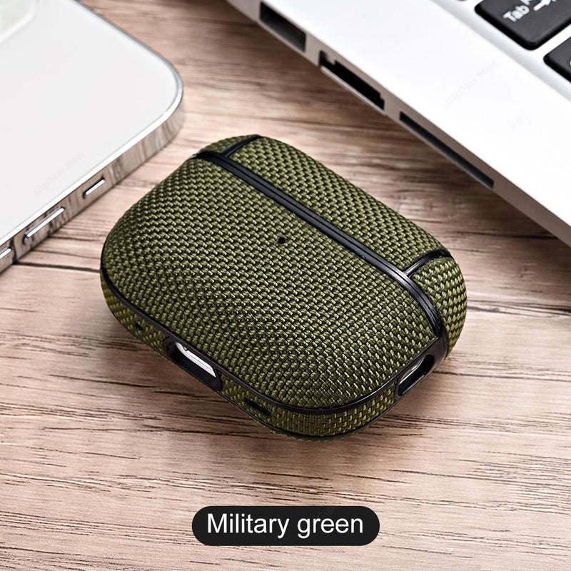 Waterproof Nylon Cloth AirPods Cover - HoHo Cases For Airpods Pro 2 / Green