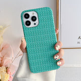 Braided Pattern Leather iPhone Case - HoHo Cases For iPhone 14 / C