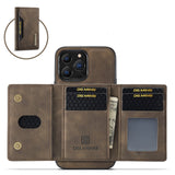 Stylist Leather Magnetic iPhone Case with Wallet Holder - HoHo Cases