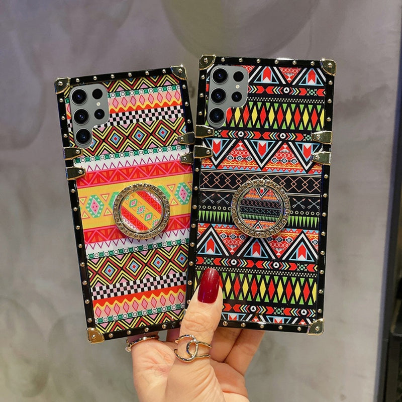 Ethnic Style Ring Stand Holder Samsung Galaxy Case - HoHo Cases