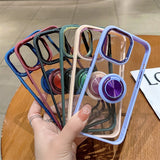 Candy Color Magnetic Ring Holder iPhone Case - HoHo Cases