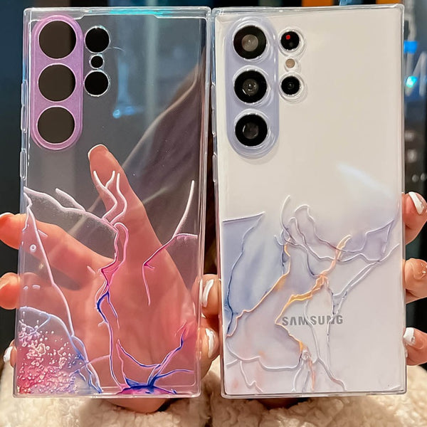 Luxury Gradient Clear Luxury Hybrid Samsung Galaxy Case - HoHo Cases
