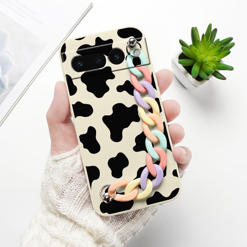 Cartoon Print Wrist Chain Google Pixel Case - HoHo Cases Google Pixel 7 (5G) / X1