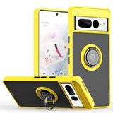 Fashion Matte Google Pixel Case with Ring Stand - HoHo Cases For Google Pixel 7 / Yellow