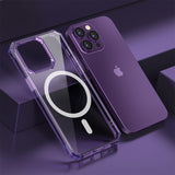 Acrylic Transparent MagSafe iPhone Case - HoHo Cases For iPhone 14 / Purple