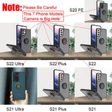 Magnetic Ring Matte Samsung Galaxy Case - HoHo Cases