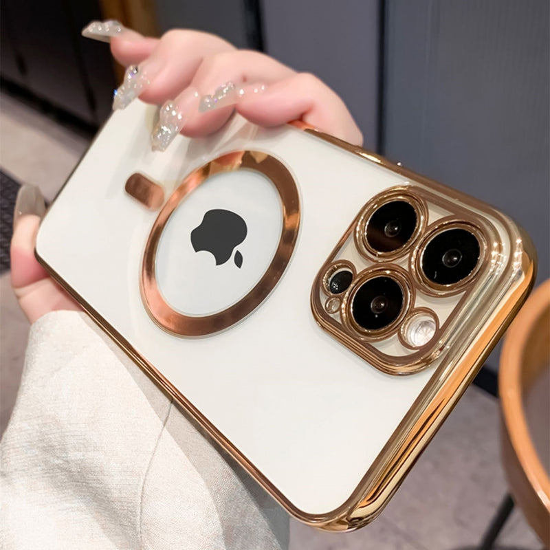 Luxury Plating Magsafe iPhone Case - HoHo Cases For iPhone 13 / Gold