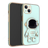 Astronaut iPhone Case with Stand - HoHo Cases For iPhone13 Pro Max / Mint Green