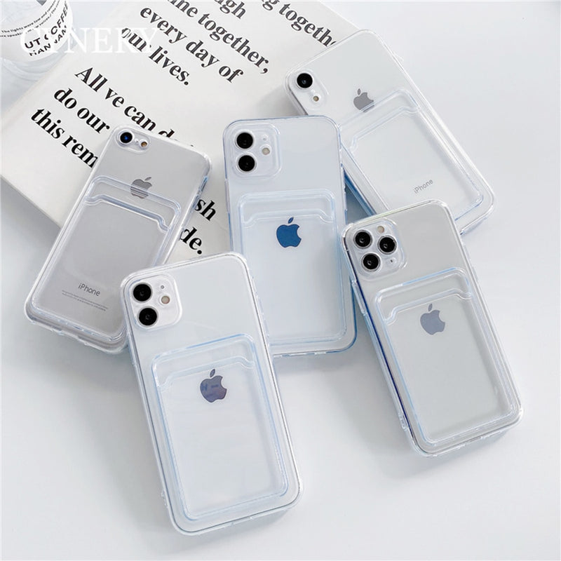 Transparent Wallet Card iPhone Case - HoHo Cases