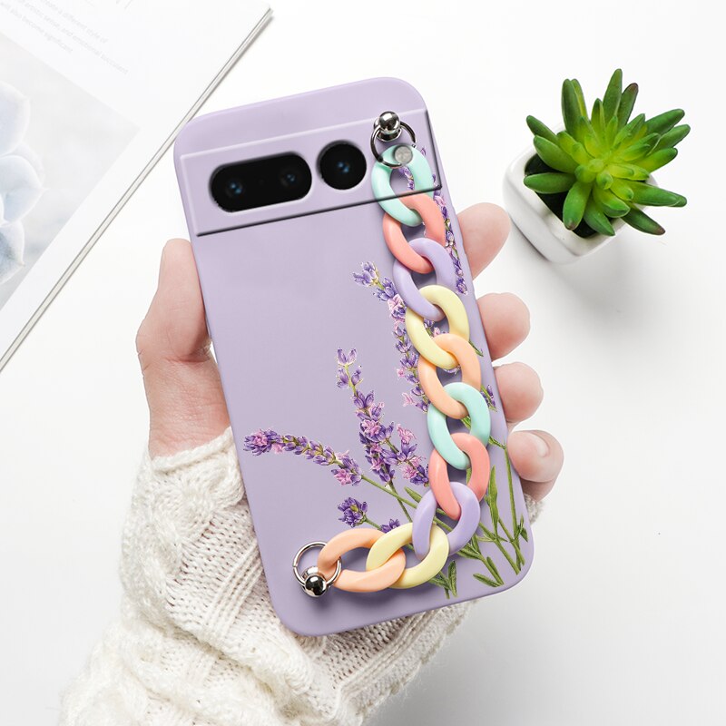 Cartoon Print Wrist Chain Google Pixel Case - HoHo Cases Google Pixel 7 (5G) / F2